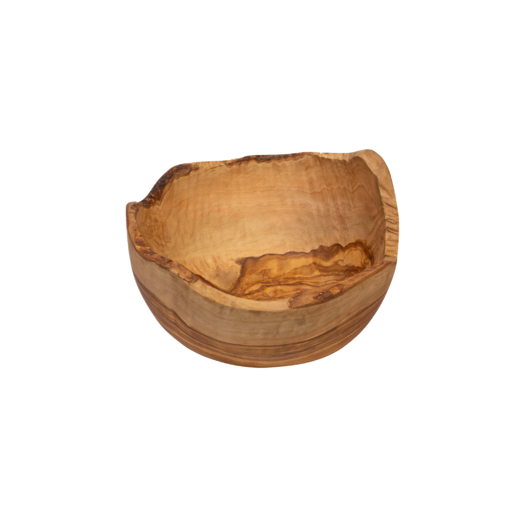 Heritage Olive Wood Pedestal Offering Bowl