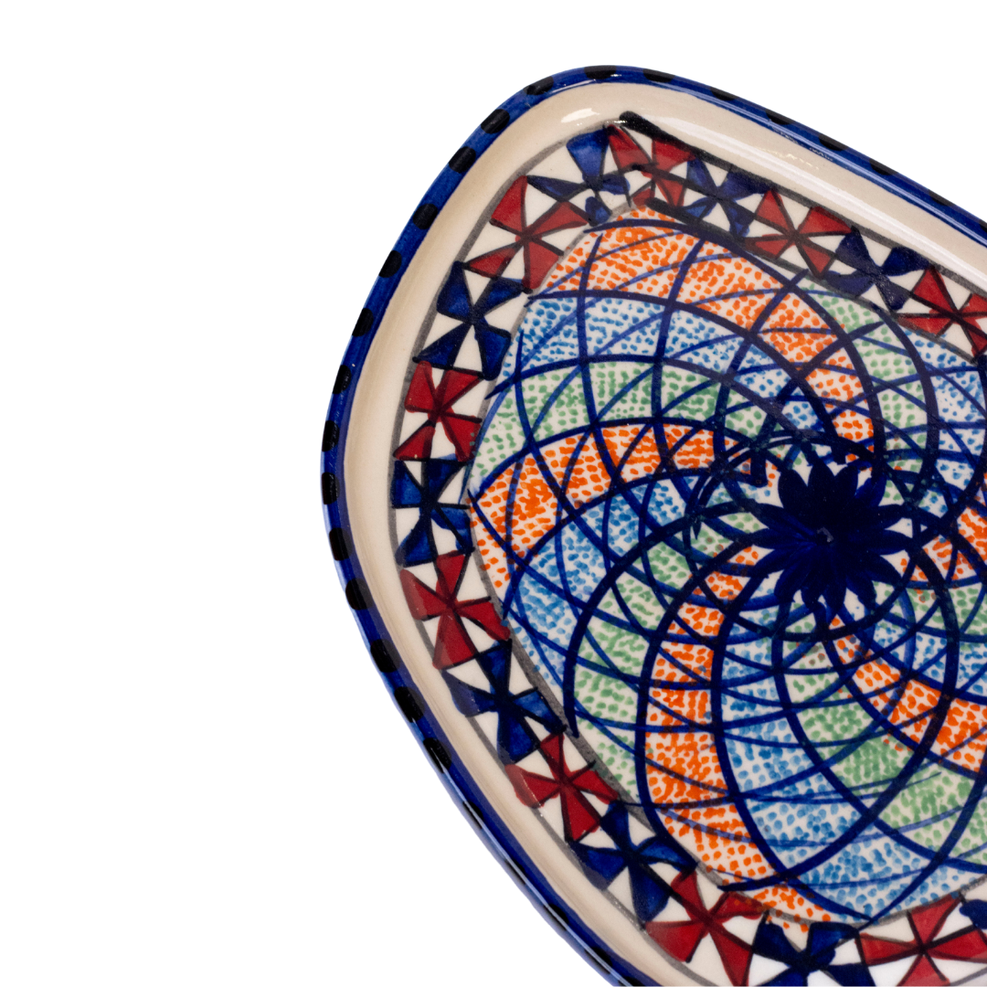 Geometric Rustic Plates