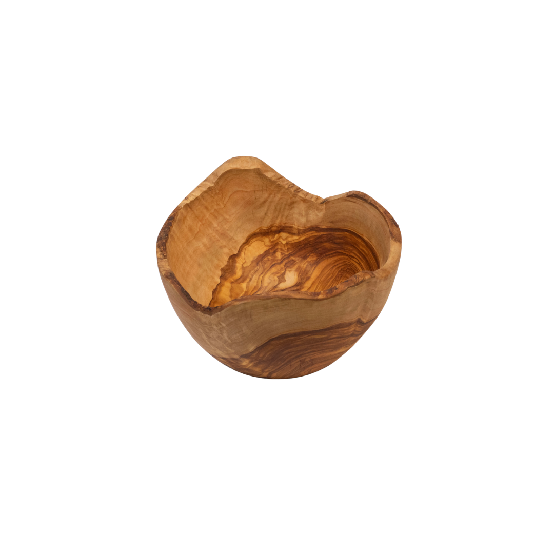 Heritage Olive Wood Pedestal Offering Bowl