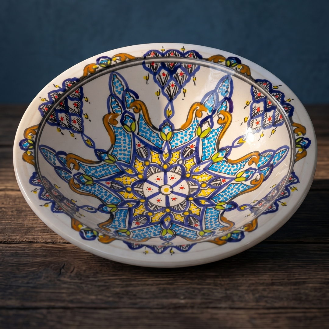 Medallion Artisan Shallow Dish