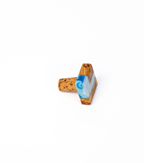 Azure Olive Wood Wine Cork