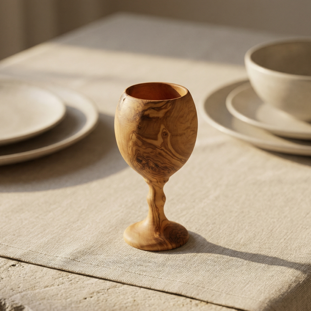 Heritage Olive Wood Chalice