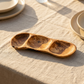 Elongated Trio Serving Boat